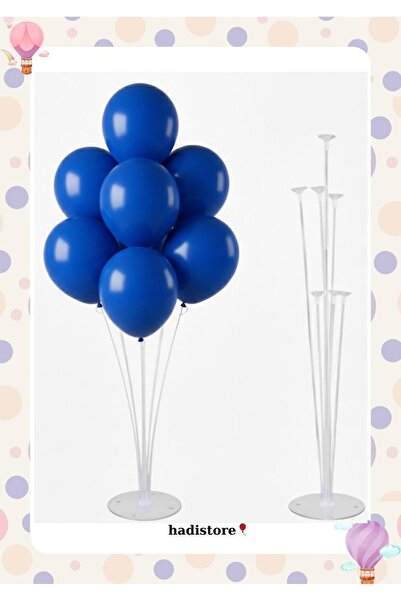 hadistore 1 Piece of 7-Piece Luxury Balloon Stand + 7 Pieces of Red Color Ind...
