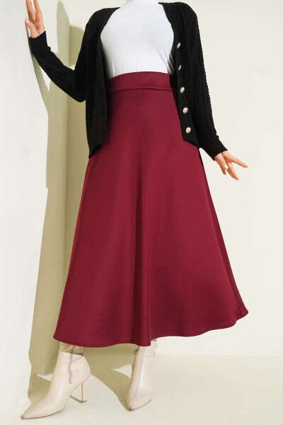 Smy moda Fusta Scuba Bell cu talie elastică