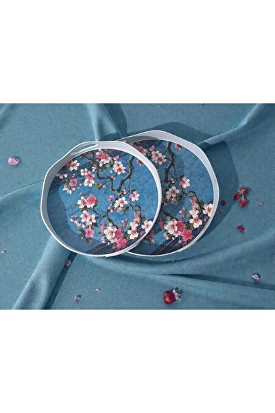 ASEL PLAST 2-Piece Island Patterned Tray Presentation Tray