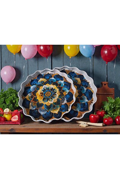 ASEL PLAST 2 li Papatya Tepsi Kahve Tepsisi