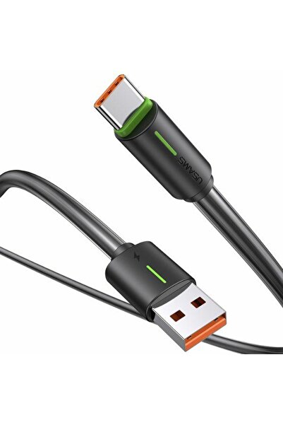 Usams Cablu USB-C la USB-C seria YR, 18W, 480 Mbps, 1m, negru