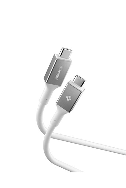 Spigen Essential USB-C to USB-C Cable, 100W, 5Gbps, 1m, White