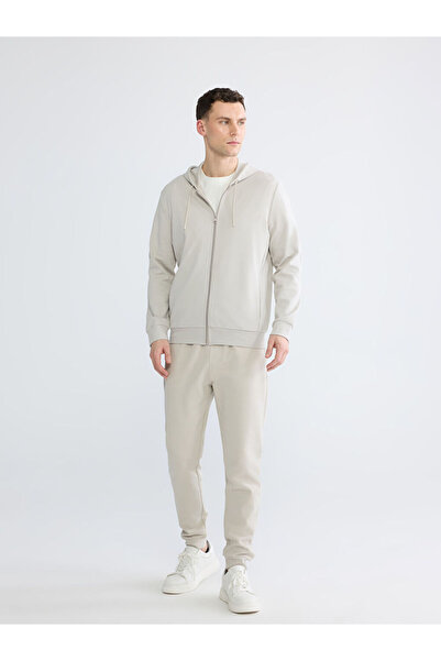 LC Waikiki Lcwaikiki Classic Beige Standard Fit Men's Jogger Sweatpants