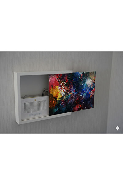 wudie Decorative Modem Storage Box Sliding Modem Box Tabletop Fuse Board Hide...