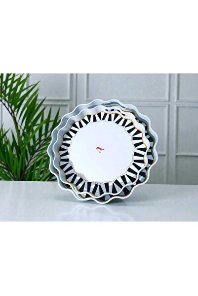 ASEL PLAST 2 li Papatya Tepsi Kahve Tepsisi