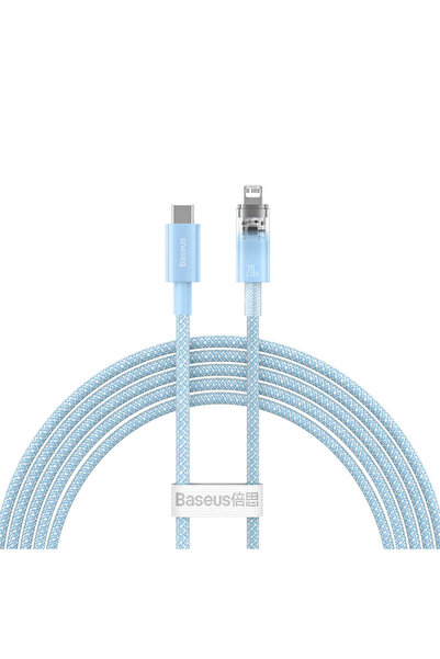 Baseus Explorer 20W USB-C/Lightning Cable, 2m, Blue, Fast Charge