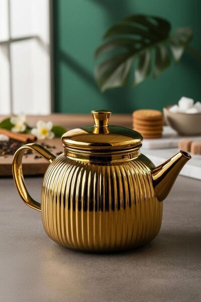 sultaneh Hediyelik Titanyum kaplama cam demlik