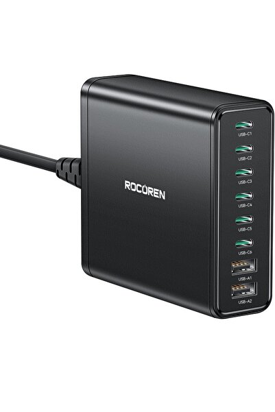 Onepro Rocoren 400W 10 Portlu GaN PD3 tum notebook/pc ve telefon Uyumlu Şarj ...