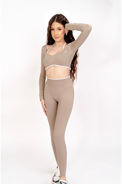 ALORA Eclipse Nude Cappuccino 2-piece set - Top and Leggings
