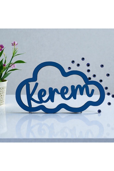 Pelince Kişiye Özel İsimli Bulut Makrome Kasnağı | Bebek Odası Kapı Süsü İsim...