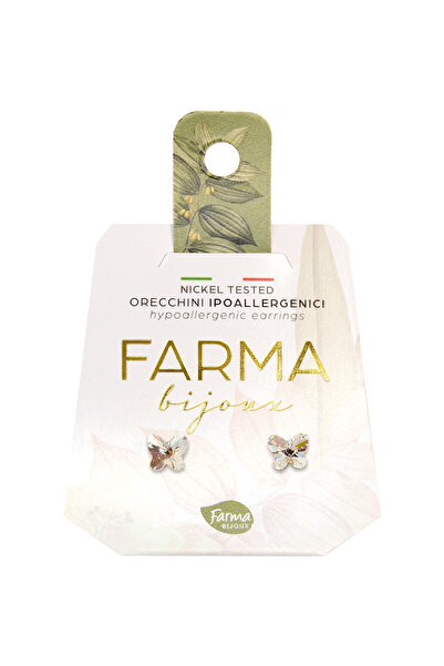 Farma Bijoux فارما بيجو حلق طبي فراشة لامع 5 ملم كريستال سواروفسكي