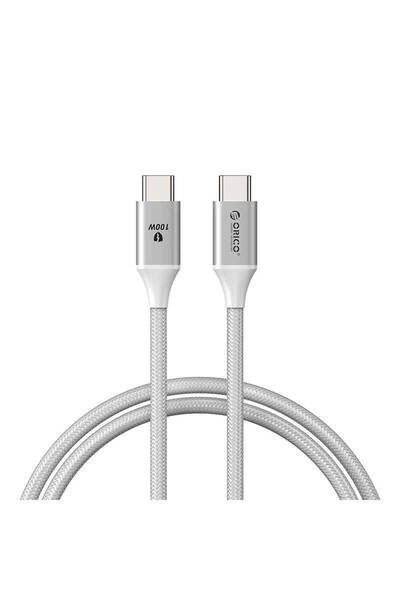 Orico 100W USB-C Fast Charge & Data Cable, 1m, White