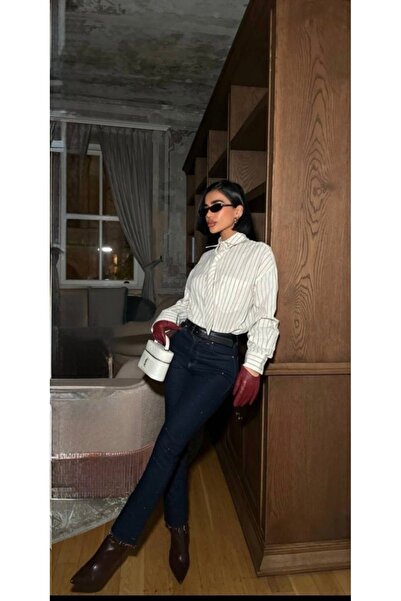 Aida Fashion Taşlı boy fit premuim jean