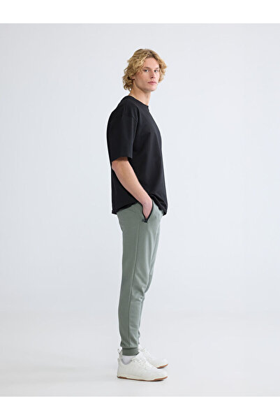 LC Waikiki Xside Khaki Standard Fit Men's Jogger Sweatpants with Zipper Pockets