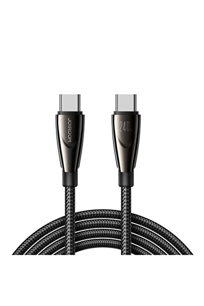 Joyroom Cablu USB-C la USB-C de 240 W, 480 Mbps, 1,2 m, negru