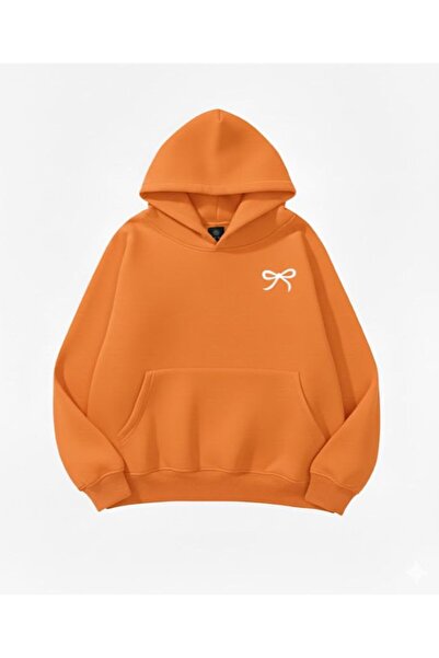 COHERENT Unisex Erkek/Kadın Renkli KRDLKÇK Özel Baskılı Pamuklu Oversize Kapü...