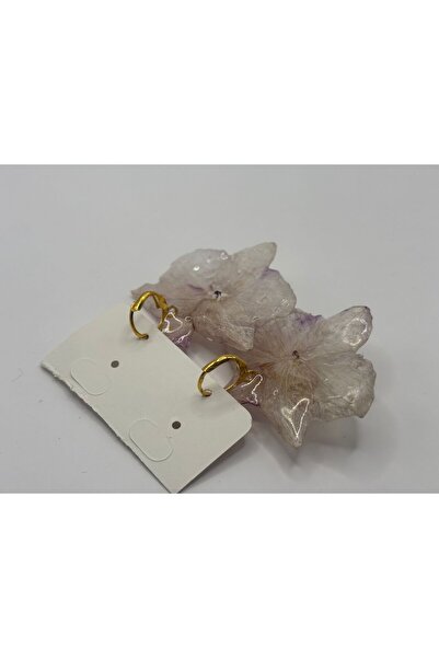 Lorys Boutique Cercei Orhidee Naturala Alba