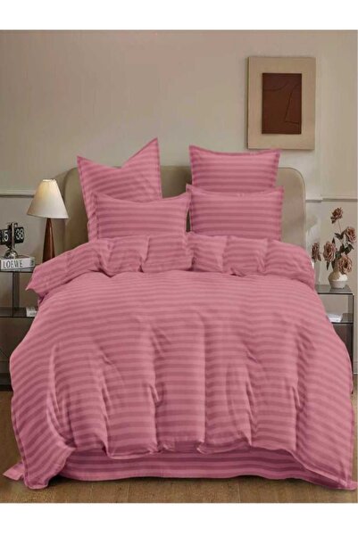 Pucioasa Damask Bed Linen 6 Pieces White Elastic