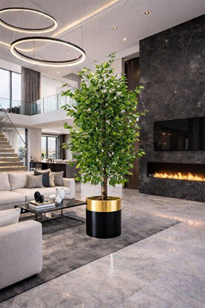 Altun Çiçekcilik 150 CM Yapay Benjamin Ağacı – Lüks Saksılı Dekoratif Ağaç