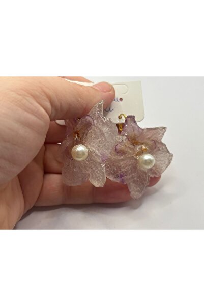 Lorys Boutique Natural White Orchid Earrings