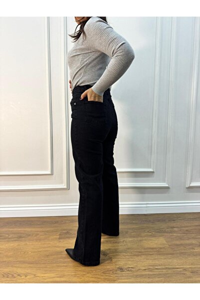 inmuse High Waist Black Denim Jean