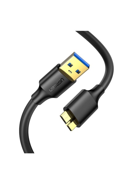 Ugreen US130 1m USB/Micro-USB B Data Cable, 5 Gbps, 2.1A, Black