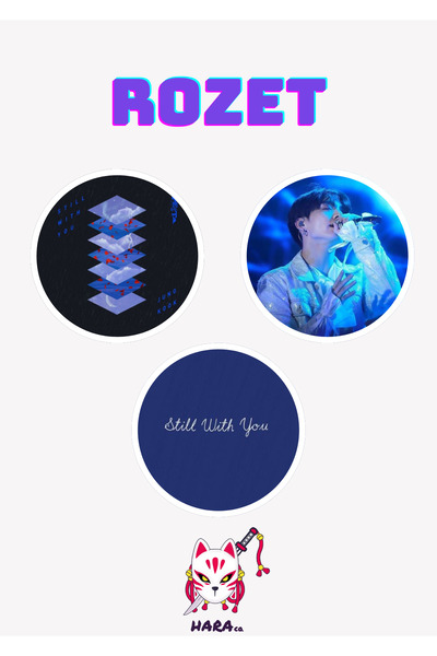 Hara Company BTS Jungkook Still With You Rozet Seti (3’LÜ)