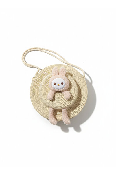 synshop حقيبة ماي ميلودي لطيفة على شكل أرنب من القش للفتيات الصغيرات والأطفال...