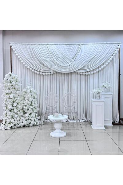 DİVA Ultra Lüks Konsept Arka Fon & Çiçek Dekoru Tag Çiçeği 2.5 Metre Tag Çiçe...