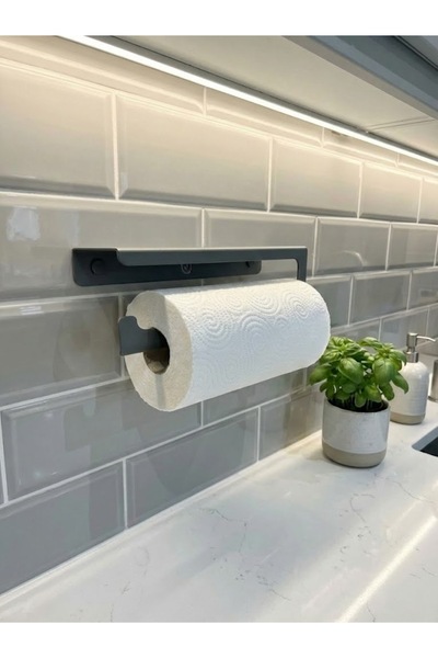 mee wall art Minimal Duvar-Ahşap Tipi Kağıt Havluluk – 2 mm Paslanmaz Metal, ...