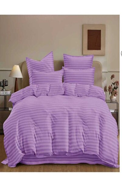 Pucioasa Lenjerie de Pat Damasc 6 Piese Alb Elastic