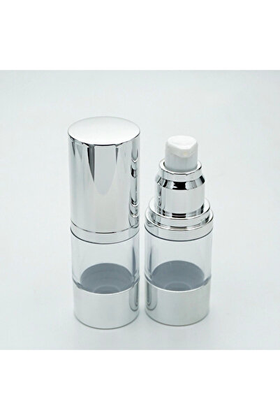 D&B YOL 15 ML AİRLESS (2 ADET) (TEKRAR DOLDURULABİLİR) BOŞ GRİ ŞİŞE