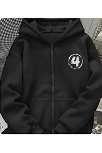 COHERENT للجنسين - كارديجان أسود بأربعة ألوان خاص لشتاء مطبوع قصة فضفاضة بغطا...