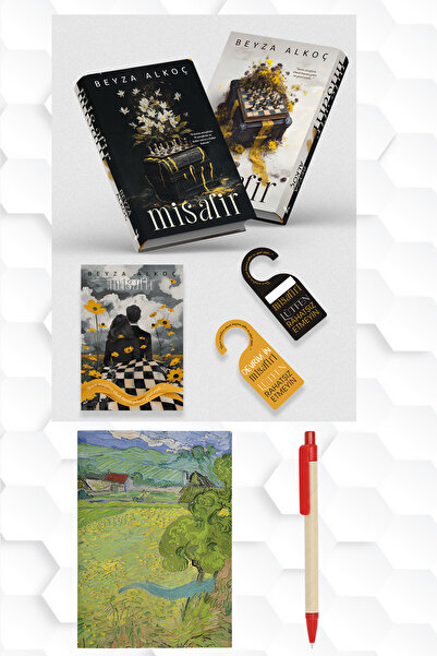 İndigo Kitap BEYZA ALKOÇ-MİSAFİR YENİ CİLTLİ KALIN KAPAK-VAN GOGH RESİMLİ NOT...