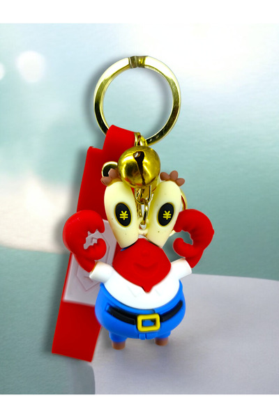 İNCİ sepette Spongebob Mr. Krabs Keychain Charm