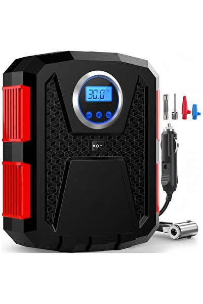 AyrStore Araç Çakmaklık Kablolu Hava Kompresörü, LED Işıklı Hızlı Lastik Şişi...