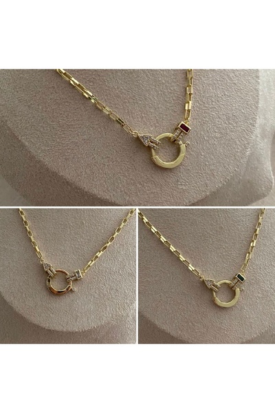 Bade Jewelry Vip Gold Ataç Model Halka Uçlu Modern Tarz Kolye