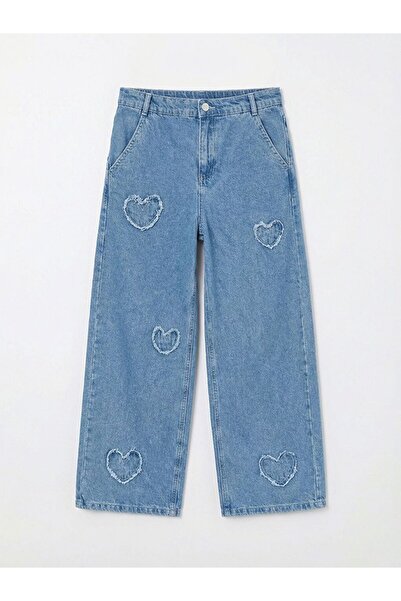 LC Waikiki LCW Kids Wideleg Girl's Jean Trousers