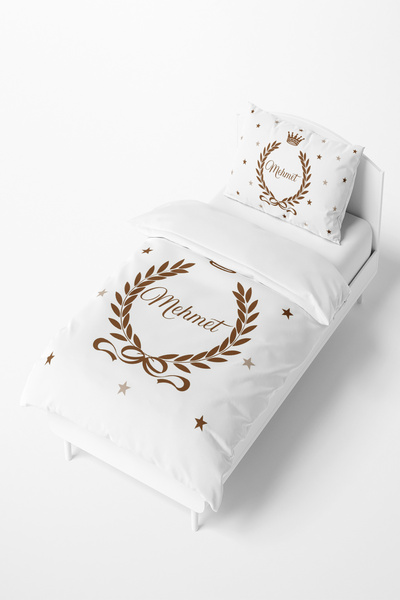 Named Circumcision Patterned Children and Baby Room Duvet Cover SetTLAN-331