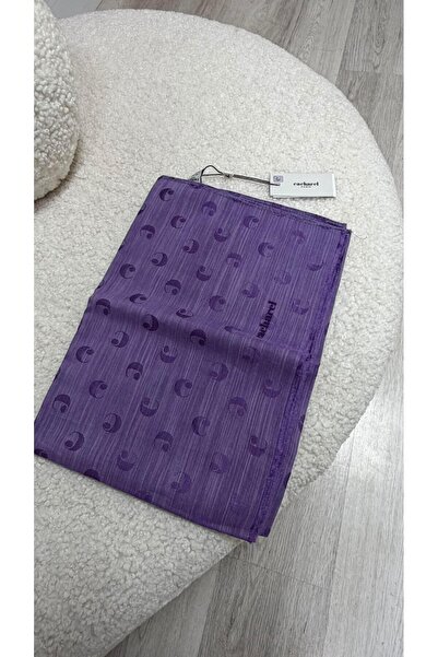 Cacharel B.Cacharel Logolu İpek Koton Jakar Etol Şal Lİla