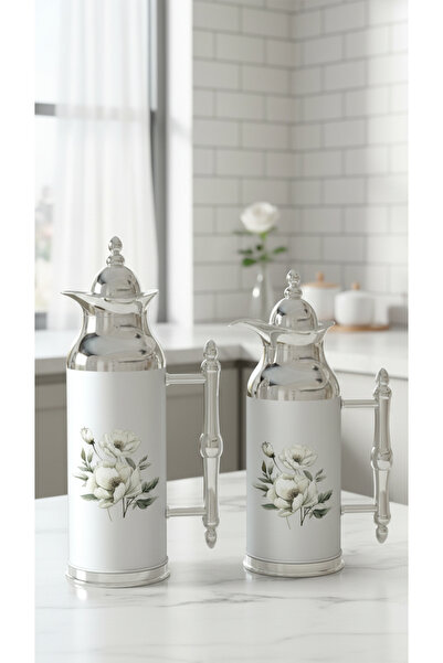 Generic Unique and elegant design tea and coffee thermos set, 1 liter/700 ml