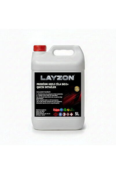 LAYZON Hızlı Cila SiO2+/Derin Parlaklık/Su İtici/Anti-Statik 5Lt