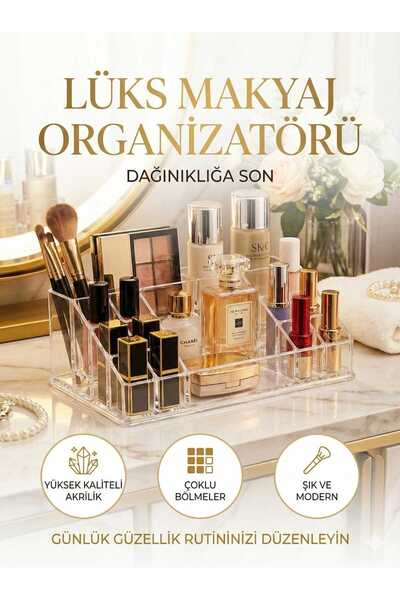 LOVYCO Organizator transparent multifuncțional pentru machiaj – Suport acrili...