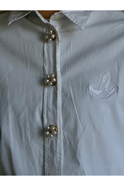 Cherry Carter 8 Pieces Pearl Buttons, Stylish Cufflink That Doesn'T Require S...