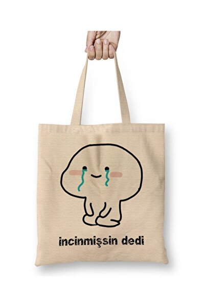 Toyaso What You Say You Are What You Say You Are Funny 02 White Cloth Bag Lon...