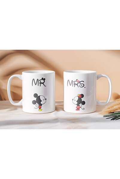Beramussa Two Mugs – Double Mr. and Mrs. Mickey Design Mugs – Gift for Spouse...