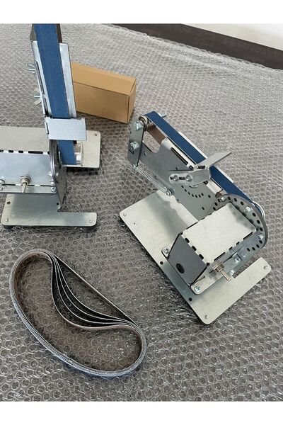 GBA Mini Bant Zımpara Makinesi Bıçak Bileme Kasap Iskarpela Zımpara Ahşap Taş...