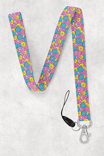 BUEMİ Donuts Neck Strap, Neck Strap Lanyard, Card and Phone Holder - Bas030