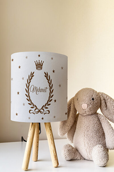 Talia Home İsimli Sünnet Desenli Çocuk ve Bebek Odası Abajur Masa Lambası TLA...