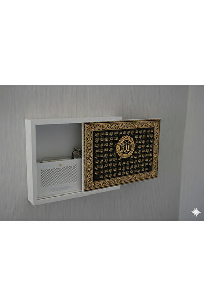 wudie Decorative Modem Storage Box Sliding Modem Box Tabletop Fuse Board Hide...